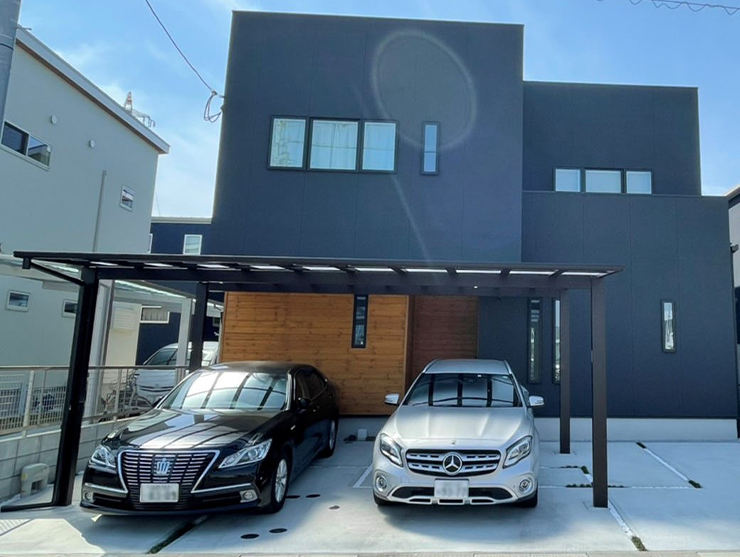 スタイリッシュな新築エクステリア