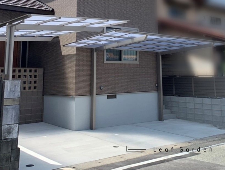 ウィンドーブロックを使った素敵な門塀