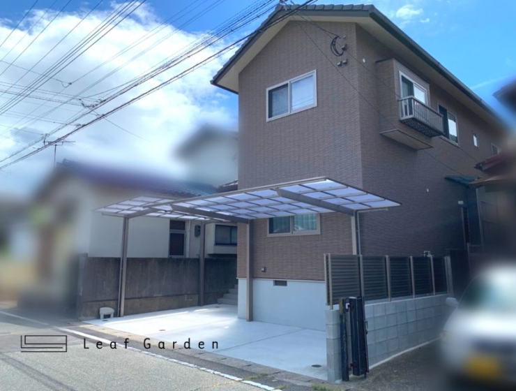 ウィンドーブロックを使った素敵な門塀