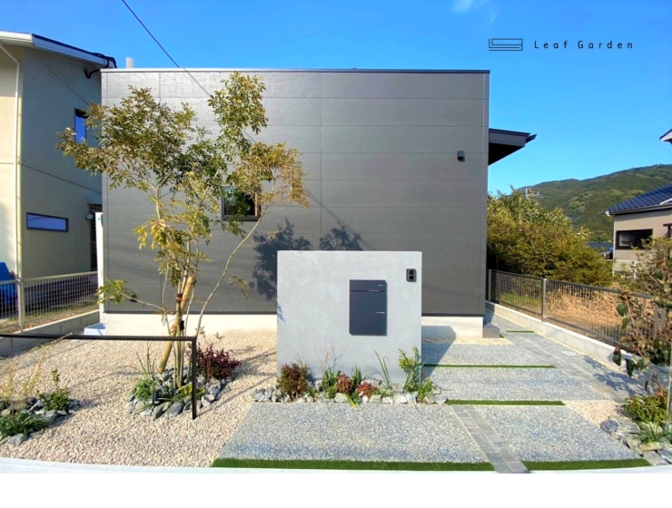 調和のとれたオープン外構