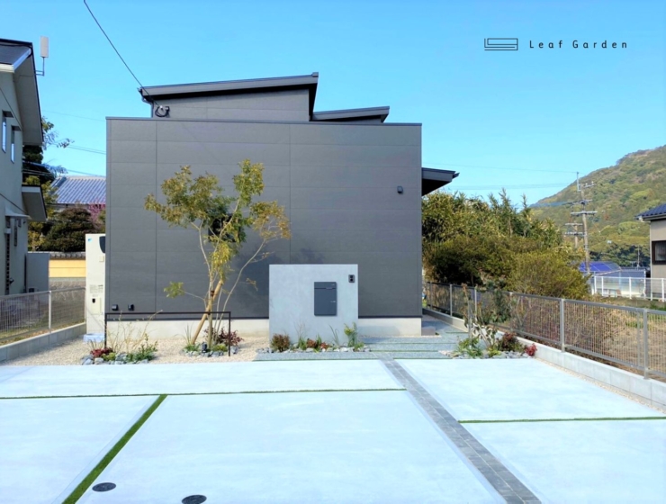 調和のとれたオープン外構